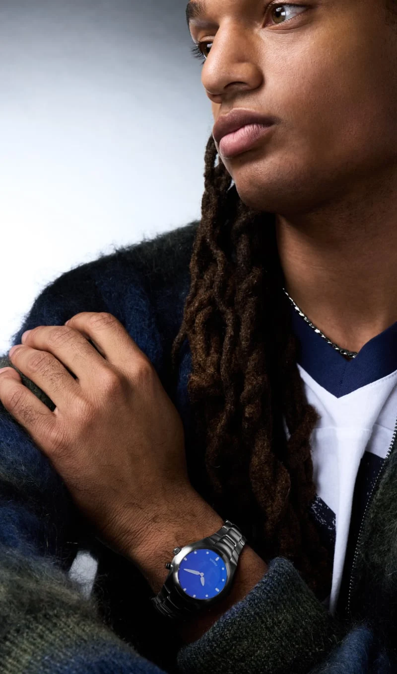 Man Wearing Big Tic Watch